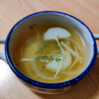 里芋と玉ねぎとえのきのスープ